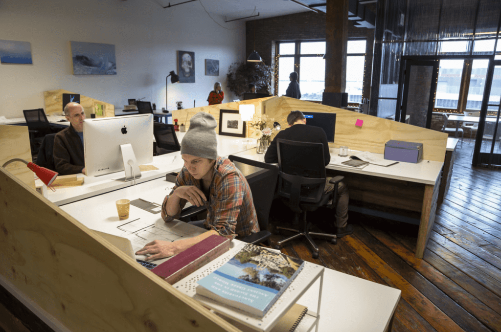 shared coworking space in brooklyn, new york